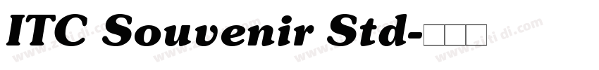 ITC Souvenir Std字体转换